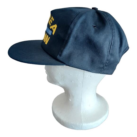 Korea Veteran Military Flat Bill Snapback Eagle Crest Hat Made USA NWOT - Picture 2 of 7